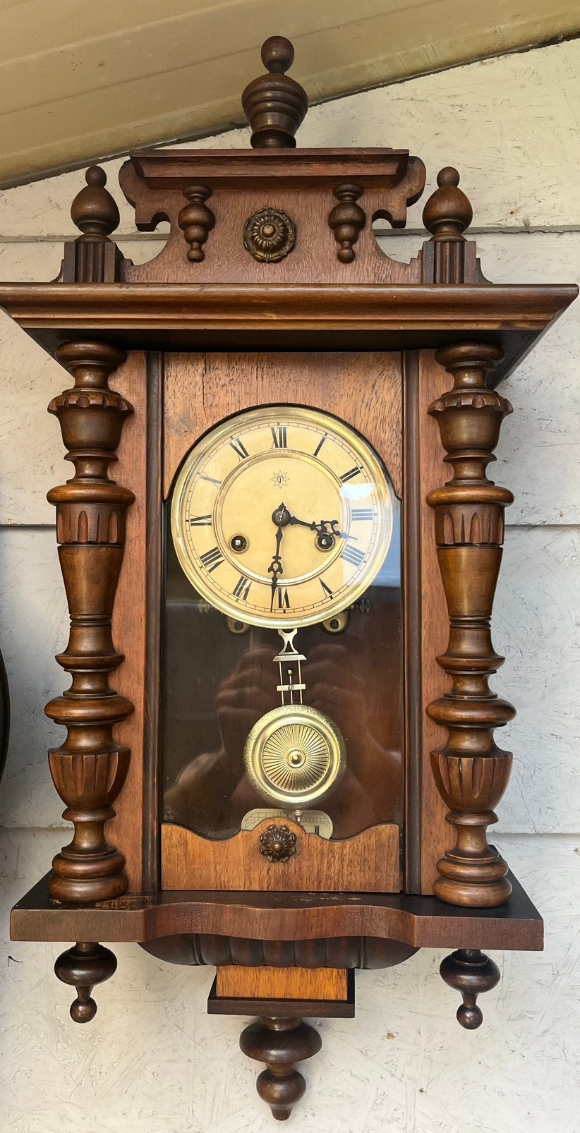 Antieke Junghans kleine regulateur, Ophalen