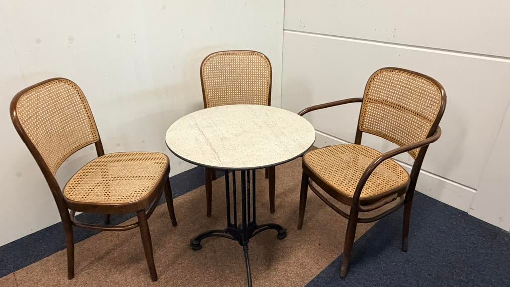 Bistrotafel met stoelen, Ophalen, Zo goed als nieuw, Overige materialen, 2 zitplaatsen