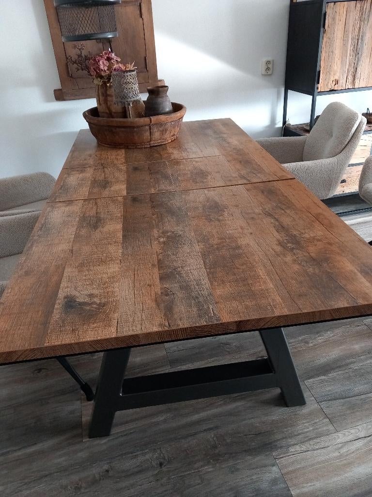 Eettafel, Ophalen, Kunststof, 50 tot 100 cm, Zo goed als nieuw