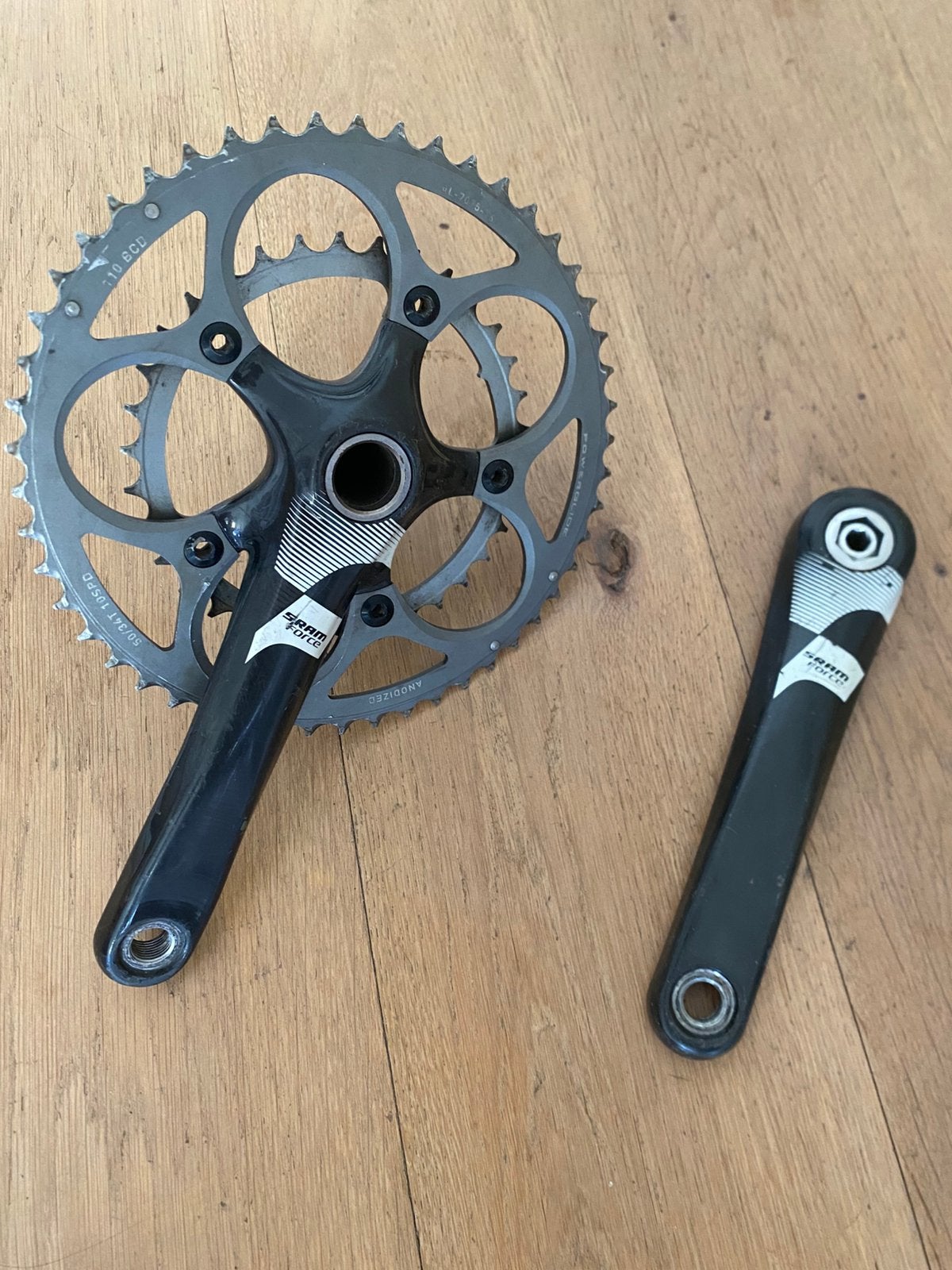 Sram force 10v crankstel gxp, Fietsen en Brommers, Fietsonderdelen, Ophalen of Verzenden, Gebruikt, Carbon