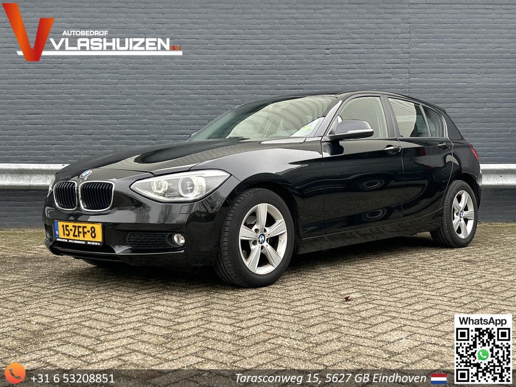 BMW 1-serie 116i Upgrade Edition | Leder | Airco | Cruise |, 1-Serie, Euro 5, Gebruikt, Zwart