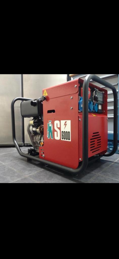 Yanmar diesel l100ae aggregaat 6.5 kva, Doe-het-zelf en Verbouw, Aggregaten, Ophalen, Elektrisch startend, Dieselolie, Zo goed als nieuw
