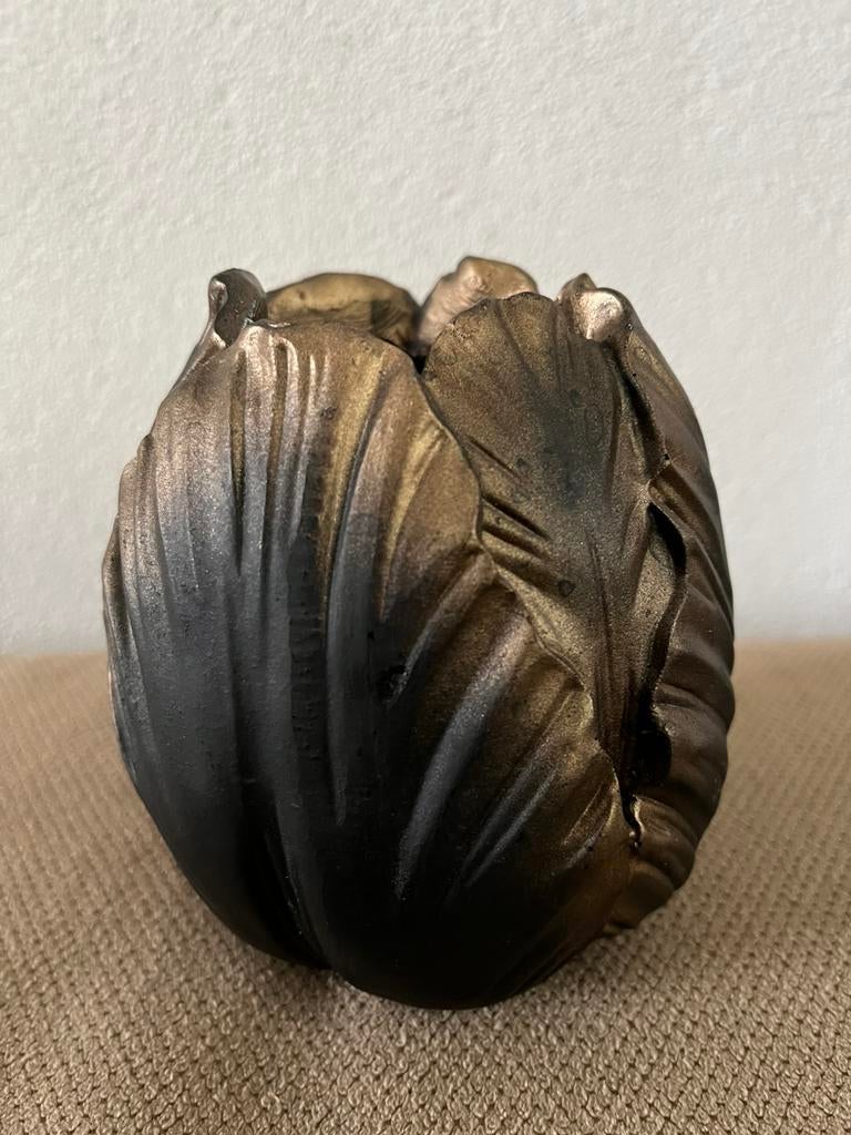Daan Kromhout vaas brons / goud, Huis en Inrichting, Woonaccessoires | Vazen, Overige materialen, Overige kleuren, Verzenden, Zo goed als nieuw