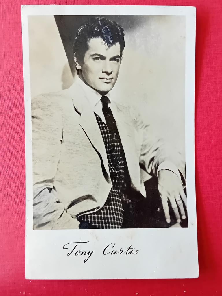 Ansichtkaart Tony Curtis, Ophalen of Verzenden, Foto of Kaart