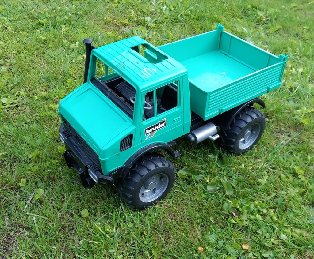 Bruder Mercedes-Benz Unimog kiepwagen speelgoed, Ophalen, Gebruikt