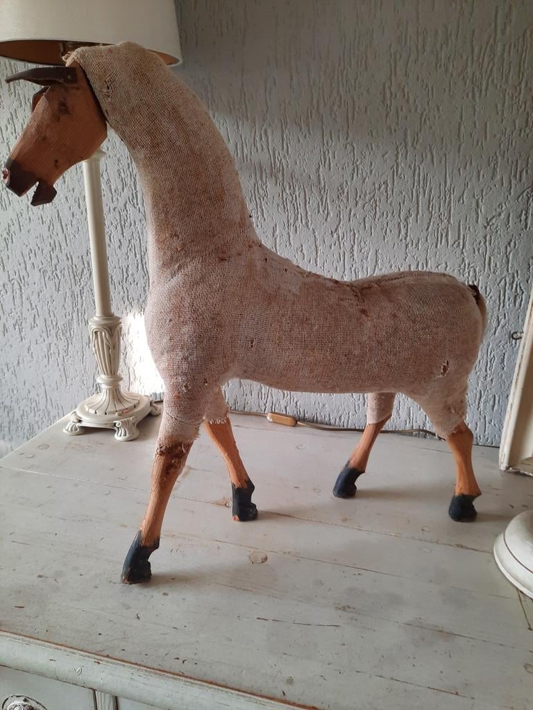 Oud jute paard., Ophalen of Verzenden