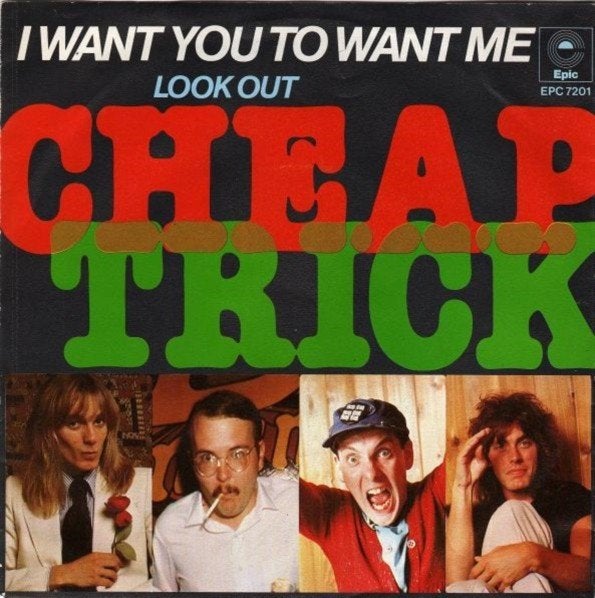 Rock Single (1979) CHEAP TRICK - I Want You To Want Me., Gebruikt, Fotohoes, 7 inch, Ophalen of Verzenden