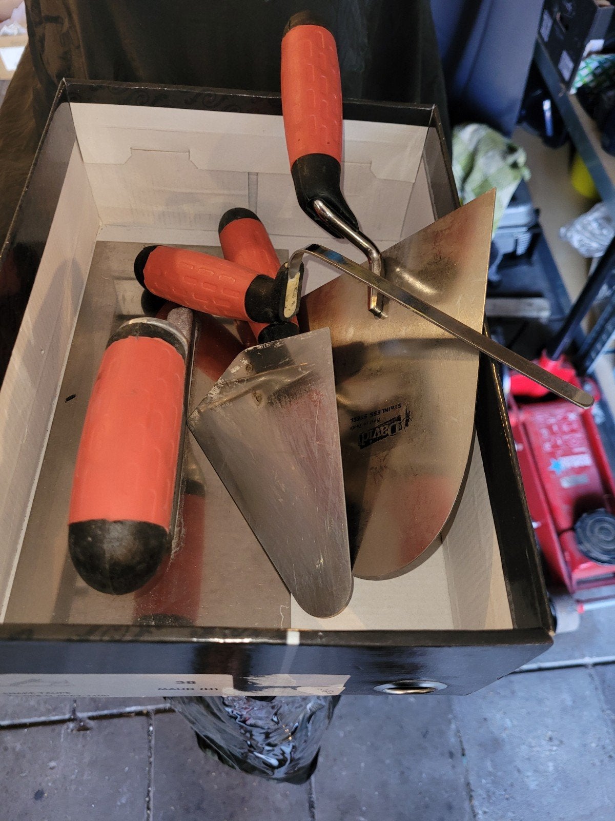 Set  metsel gereedschap r.v.s-  als nieuw bieden v/a 15 euro, Ophalen of Verzenden, Gebruikt, Overige typen, Overige merken