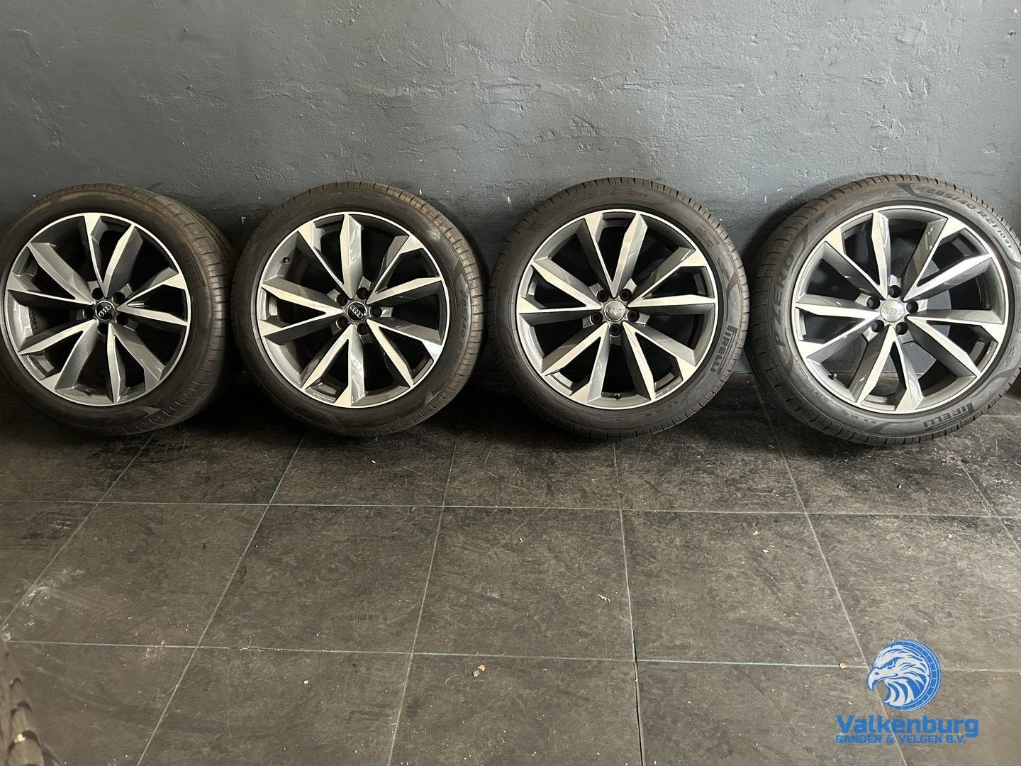 8mm! Originele Audi Q7 SQ7 4M 21 inch antraciete velgen 5x11, Gebruikt, -, 285 mm, -
