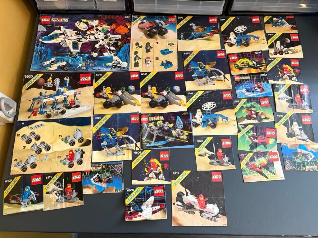 Partij lego space boekjes, Lego, Lego, Gebruikt, Verzenden