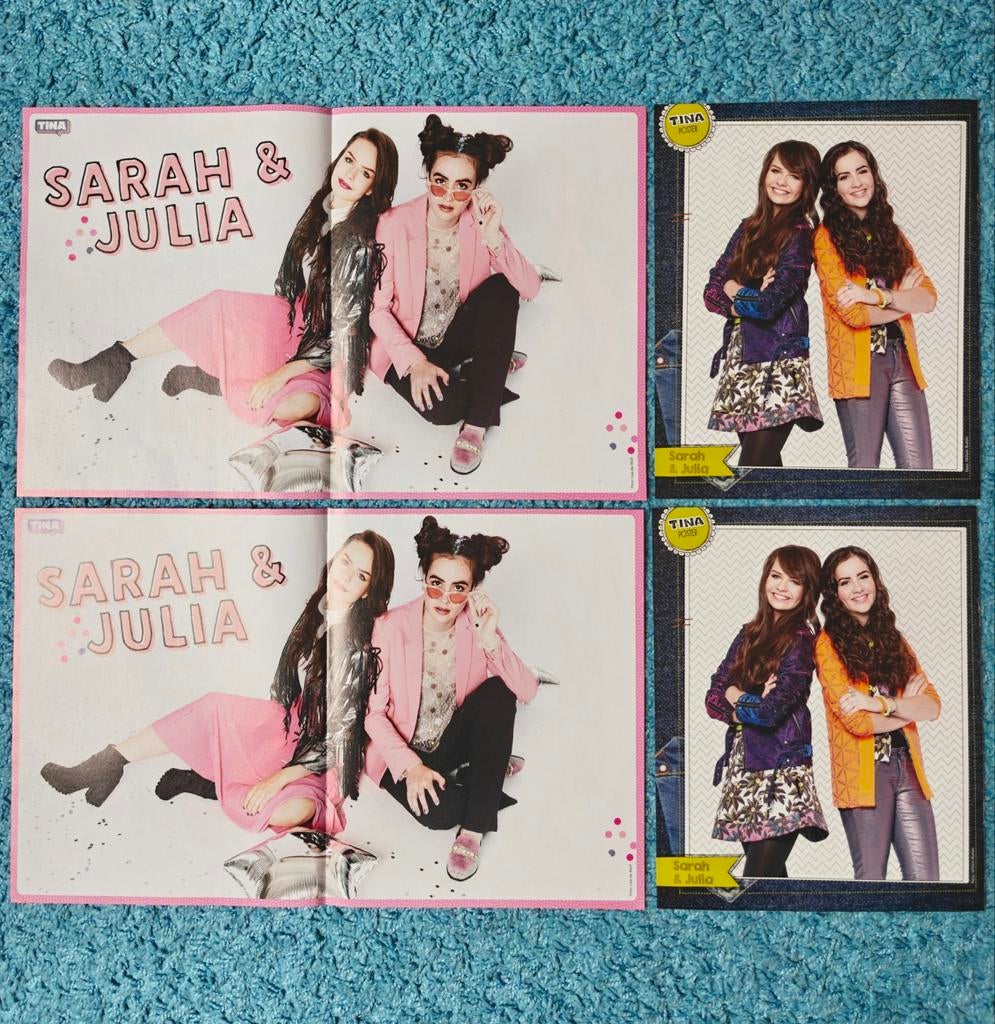 Sarah & Julia posters Tina, Ophalen of Verzenden, Gebruikt, A1 t/m A3