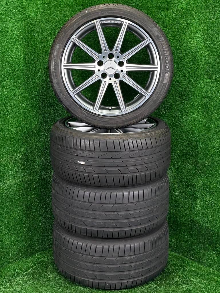 Originele 18 inch Mercedes AMG velgen banden E-klasse  W212, 18 inch, Banden en Velgen, Germany, Ophalen of Verzenden