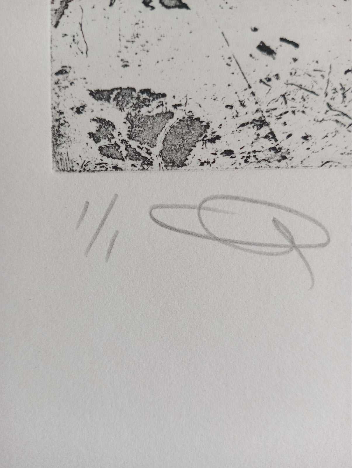 Ets gesigneerd oplage 1/1, Ophalen of Verzenden
