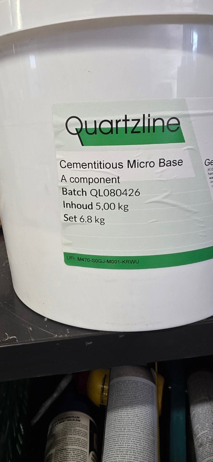 Quartzline Cementitious Micro Base & Top - 6.8kg & 3.04kg, Overige materialen, Overige typen, Nieuw, Minder dan 20 cm