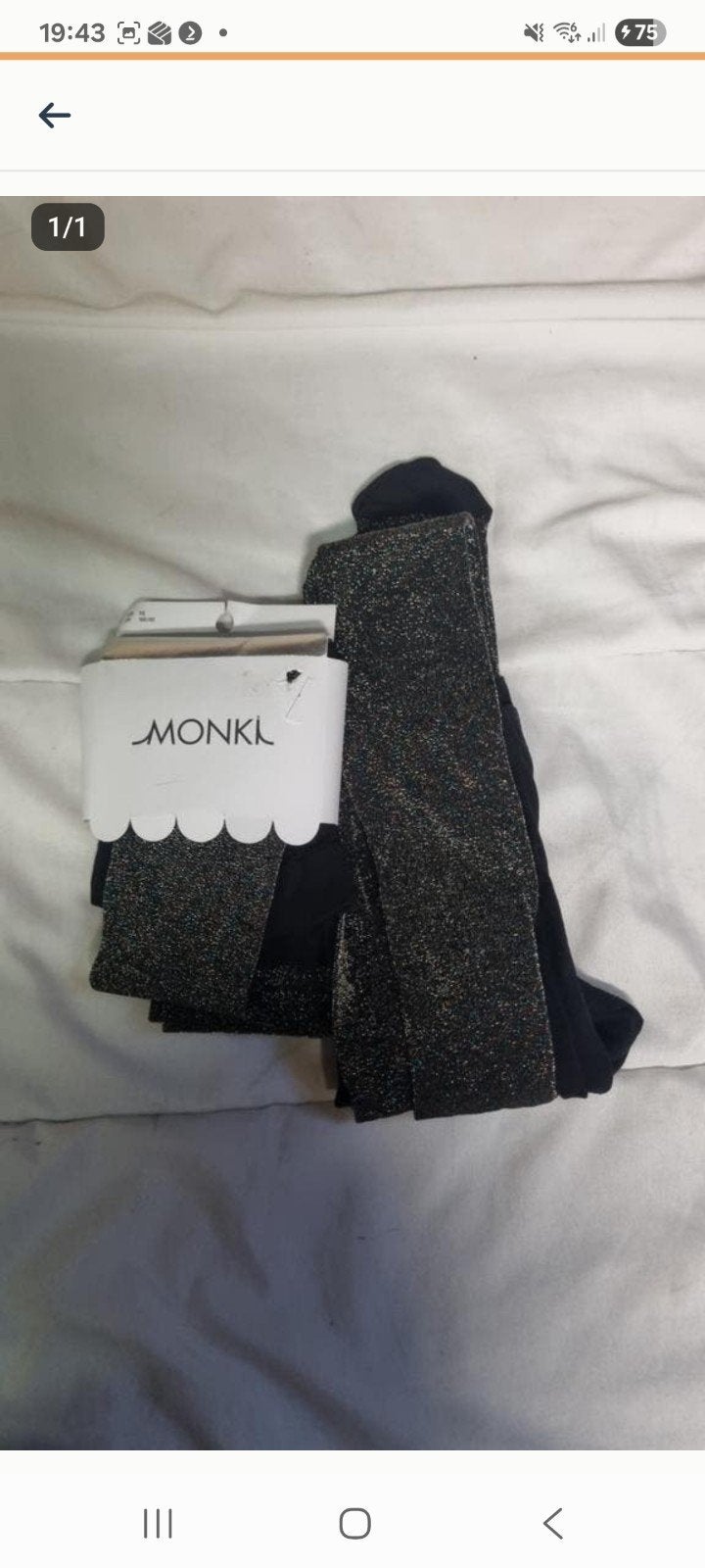 2 Monki glitter panty's, maat 176/XS, nieuw, Ophalen of Verzenden