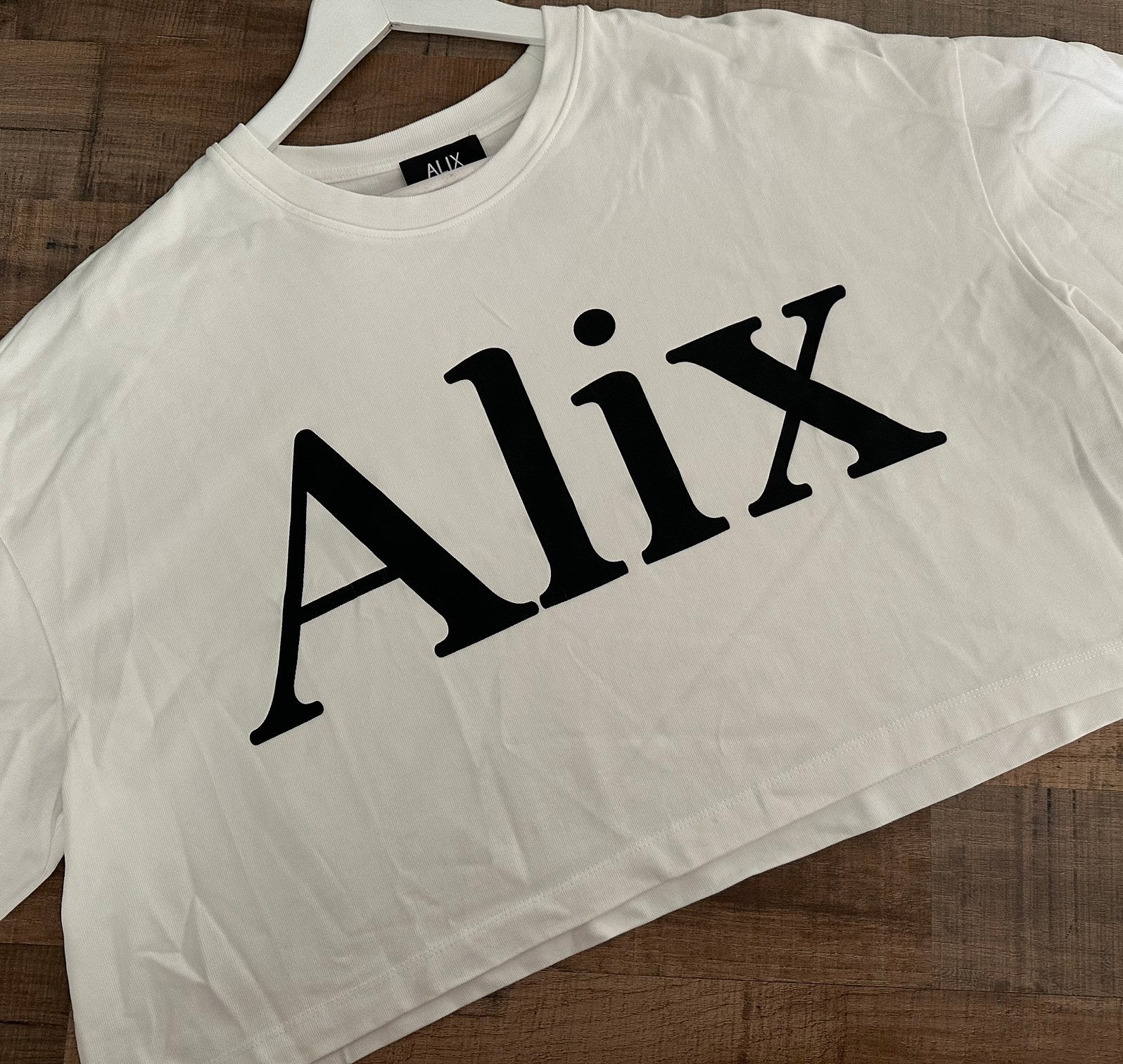 Alix the label , cropped shirt maat L (oversized), Wit, Maat 42/44 (L), Ophalen of Verzenden, Korte mouw