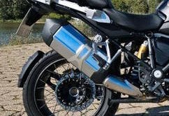 BMW R1250GS Adventure Originele OEM Uitlaat + Hitteschild, Motoren, Onderdelen | BMW, Ophalen of Verzenden, Gebruikt