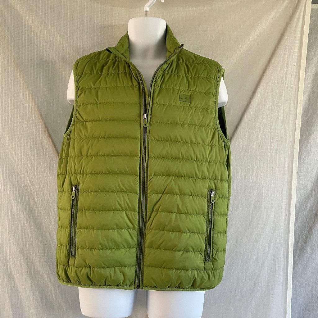Armani Jeans Bodywarmer dons olijfgroen maat XL / 54, Maat 52/54 (L), Armani jeans, Ophalen of Verzenden, Zo goed als nieuw