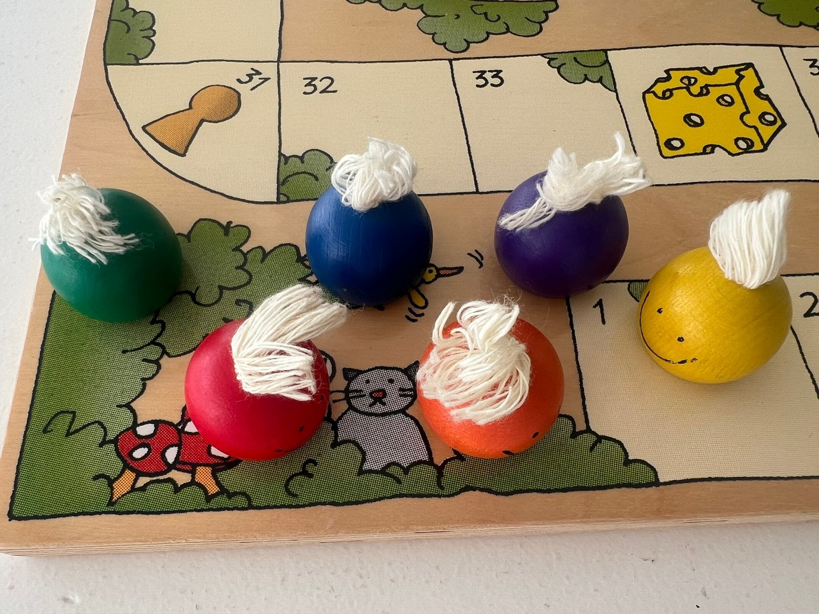 Mooi houten bordspel ‘ Beestenboel’ van merk Janbibejan, Ophalen, Zo goed als nieuw