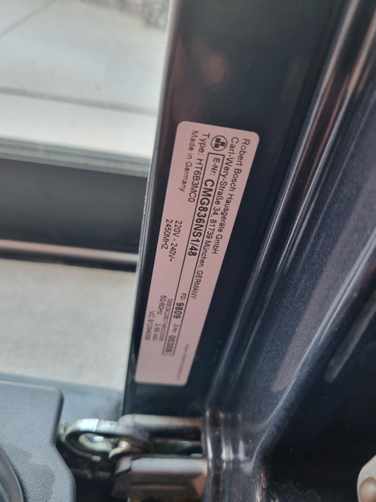 Bosch Inbouw Combi Oven Magnetron Accent Line CMG636NS1/48, Witgoed en Apparatuur, Magnetrons, Ophalen, Combimagnetron, Zo goed als nieuw