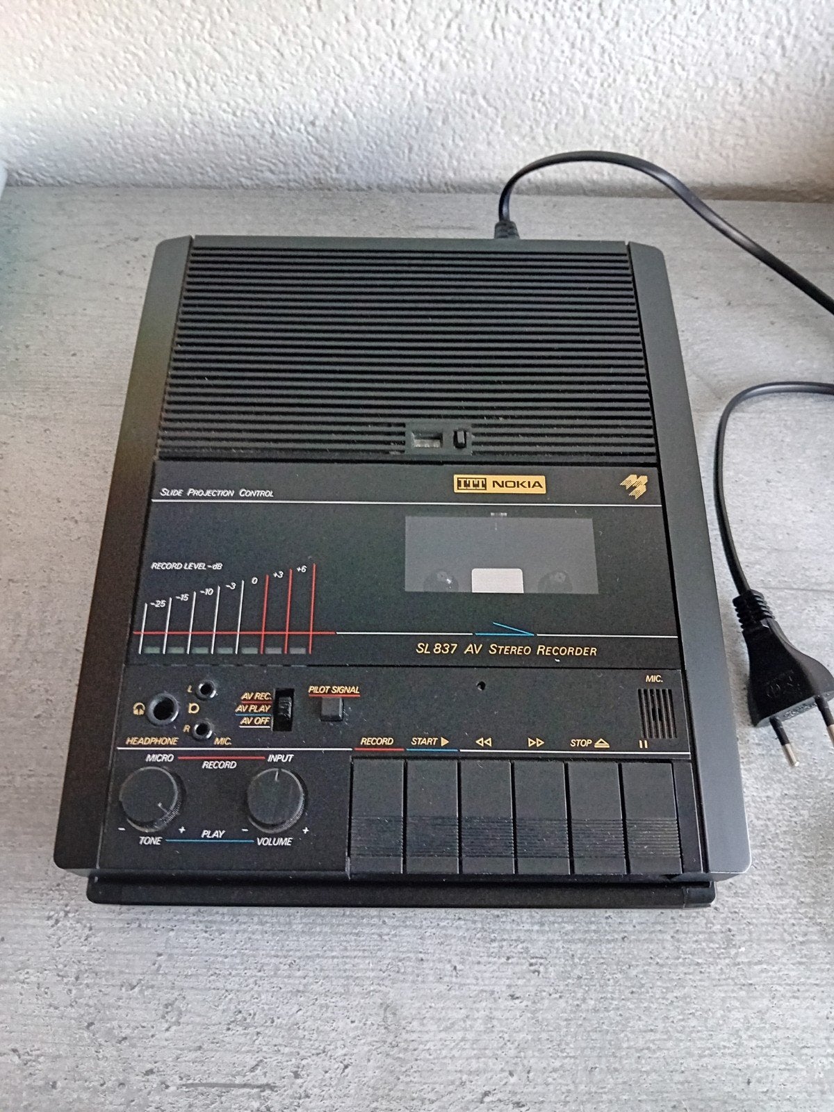 Defecte Nokia SL837 AV Stereo Recorder - Cassettedeck Defect, Audio, Tv en Foto, Ophalen of Verzenden, Enkel, Overige merken, Tape counter