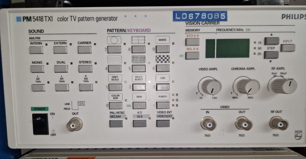 colour tv pattern generator PM5418, Ophalen, Gebruikt