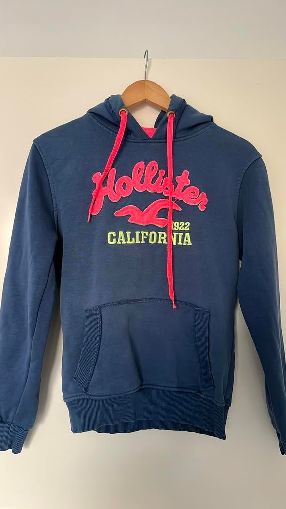 Hollister hoodie blauw, Ophalen of Verzenden, Gedragen, Maat 38/40 (M), Blauw