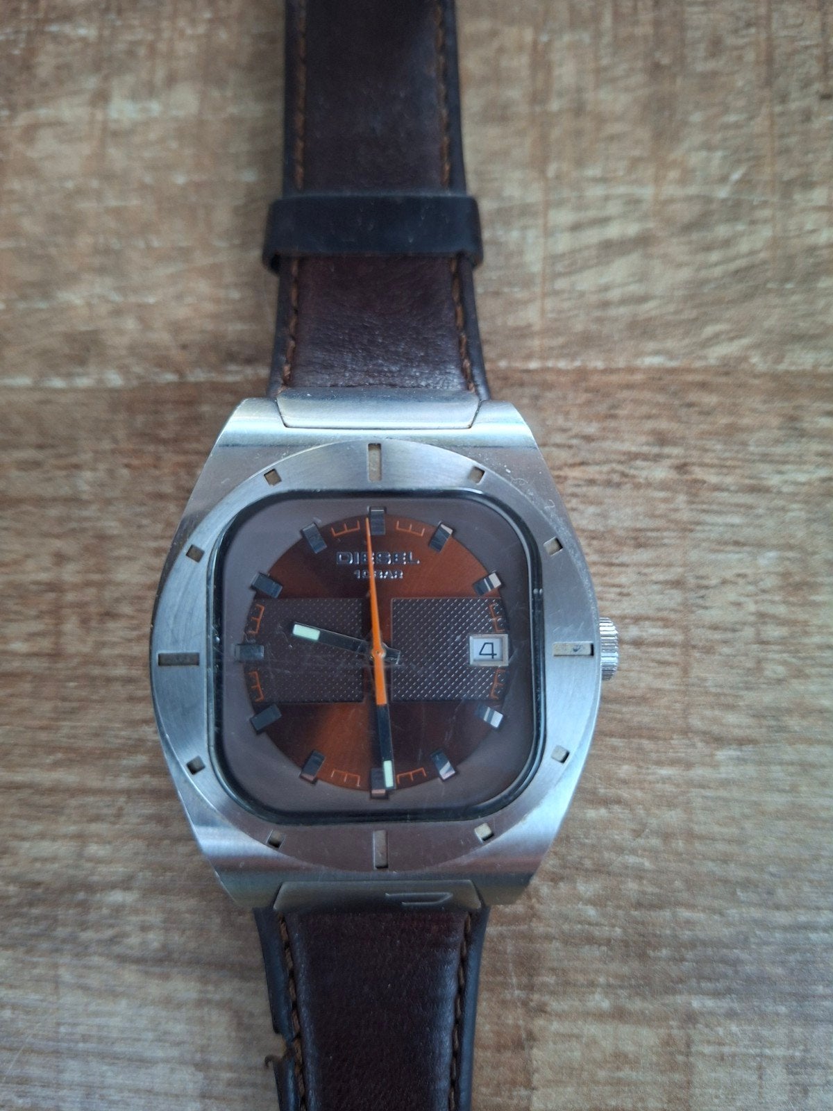 Diesel horloge DZ 4110 voor onderdelen, Sieraden, Tassen en Uiterlijk, Overige merken, Staal, Polshorloge, Ophalen of Verzenden