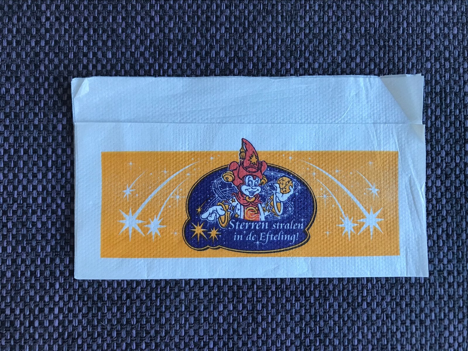 Efteling servet, Ophalen of Verzenden, Gebruikt, Overige typen
