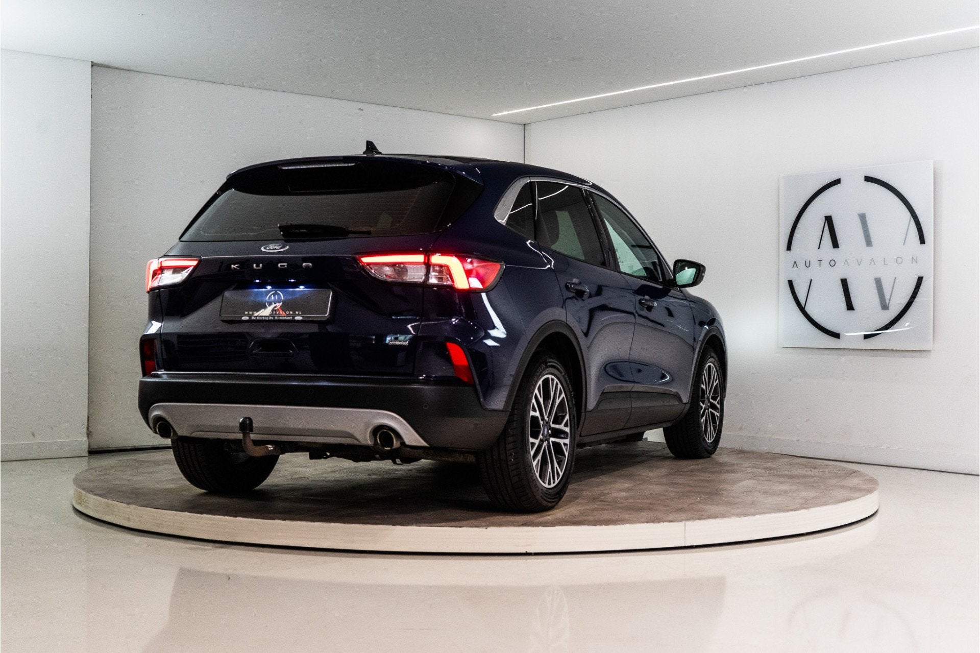 Ford Kuga 2.5 PHEV Titanium 225PK | LED | Trekhaak | Keyless, Auto's, Stof, Gebruikt, 4 cilinders, Blauw