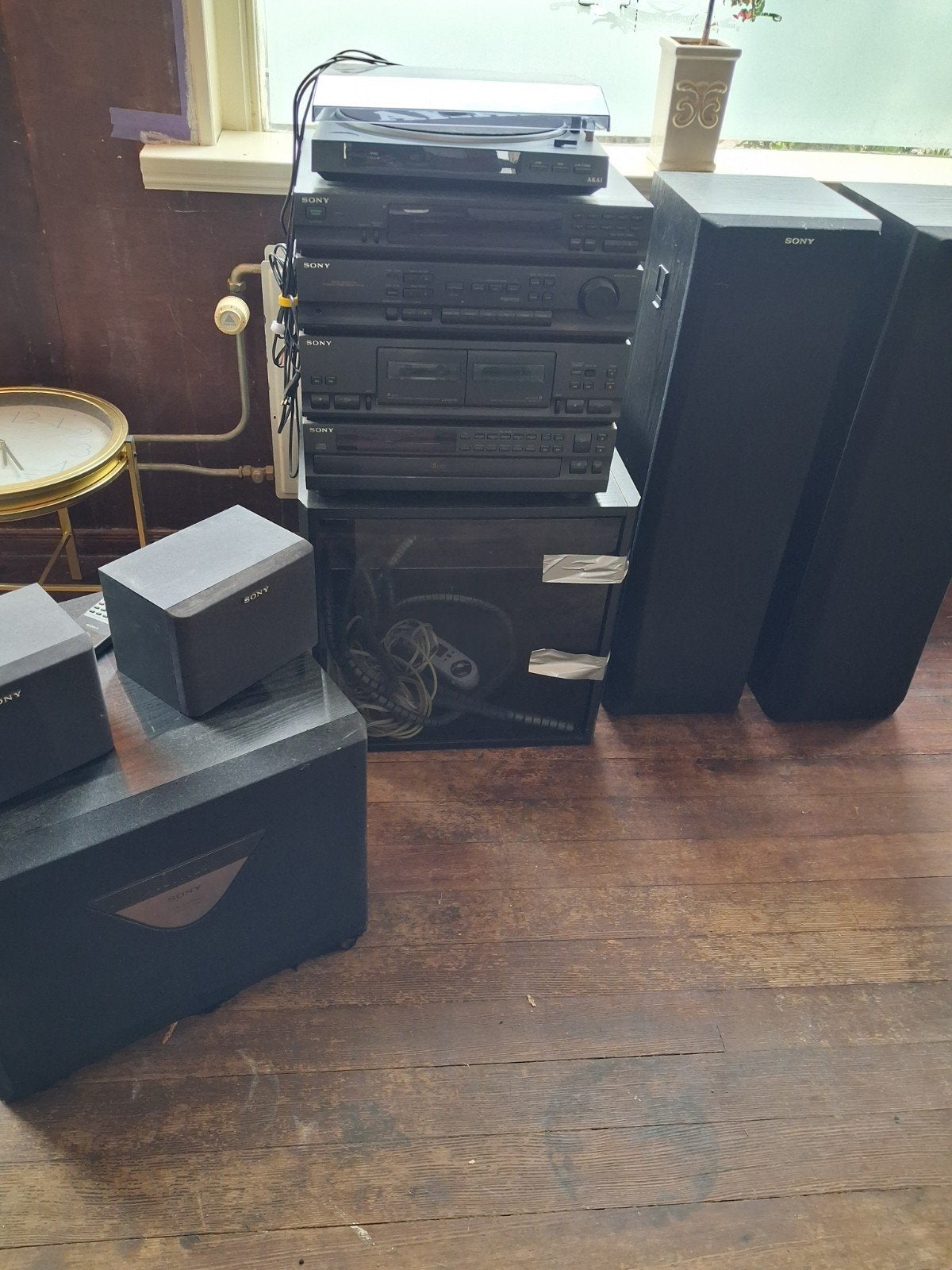 Sony Stereo Set, CD, Cassette, Radio en Speake, Ophalen of Verzenden