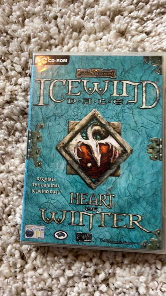Icewind Dale: Heart of Winter CD-ROM PC Game, Gebruikt, 1 speler, Ophalen of Verzenden, Role Playing Game (Rpg)