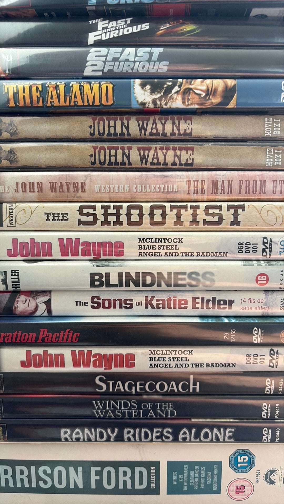 19 films met John Wayne op dvd., Alle leeftijden, Ophalen of Verzenden, Zo goed als nieuw, Actie en Avontuur