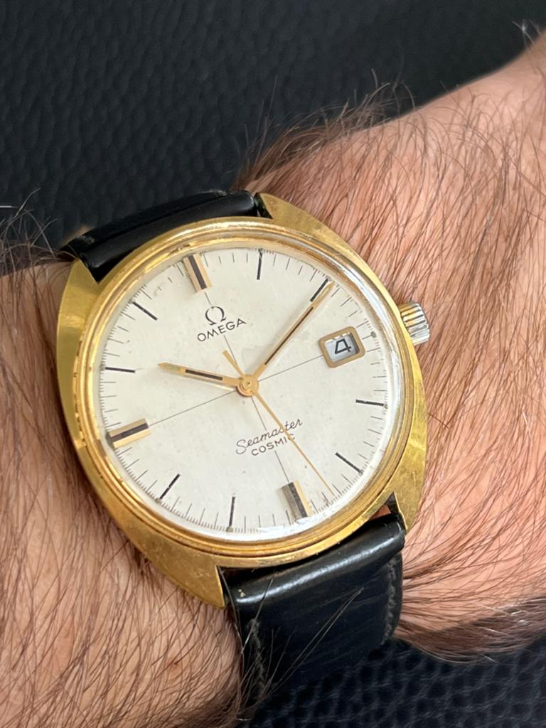 Vintage Omega Seamaster Cosmic, Ophalen of Verzenden, Gebruikt, Roze, Android