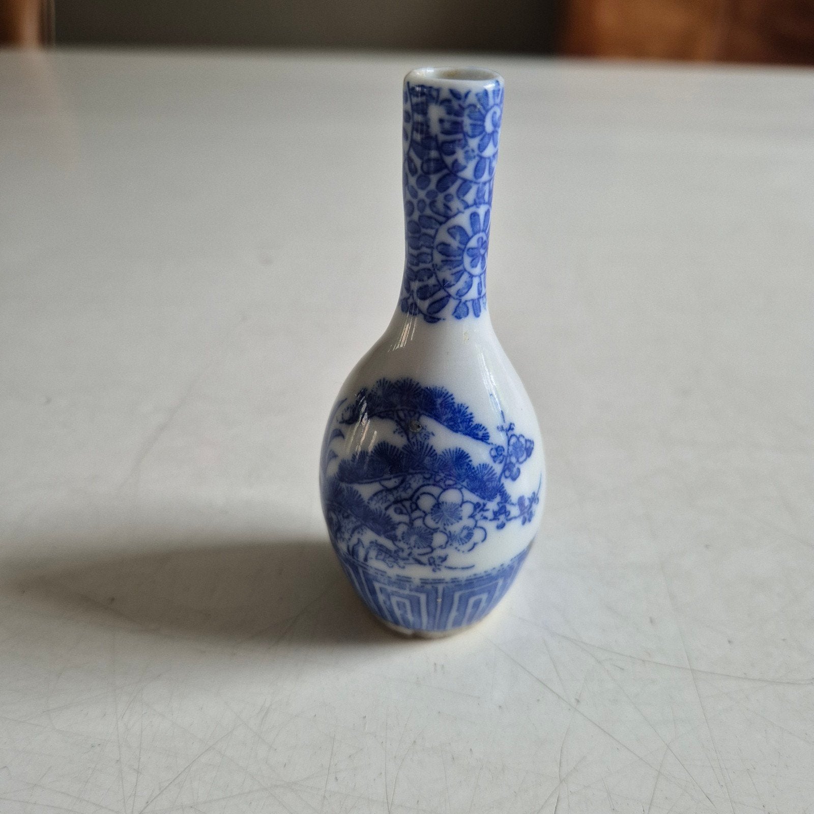 Imari sake flesje uit Japan Arita porselein - 9x4 cm, Ophalen of Verzenden