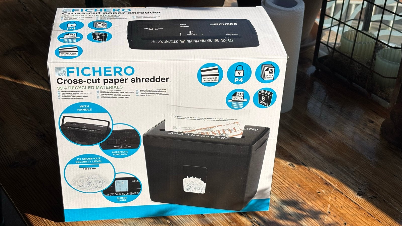 Fichero papierversnipperaar - P4 Cross-cut, Diversen, Bureau-accessoires, Ophalen, Nieuw