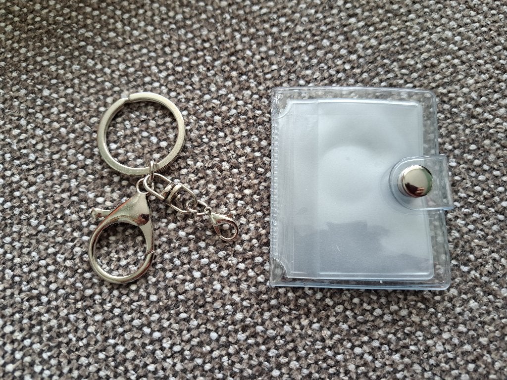 Doorzichtige sleutelhanger mini fotoalbum insteekhoezen foto, Ophalen of Verzenden, Nieuw, Fotoalbum-accessoire