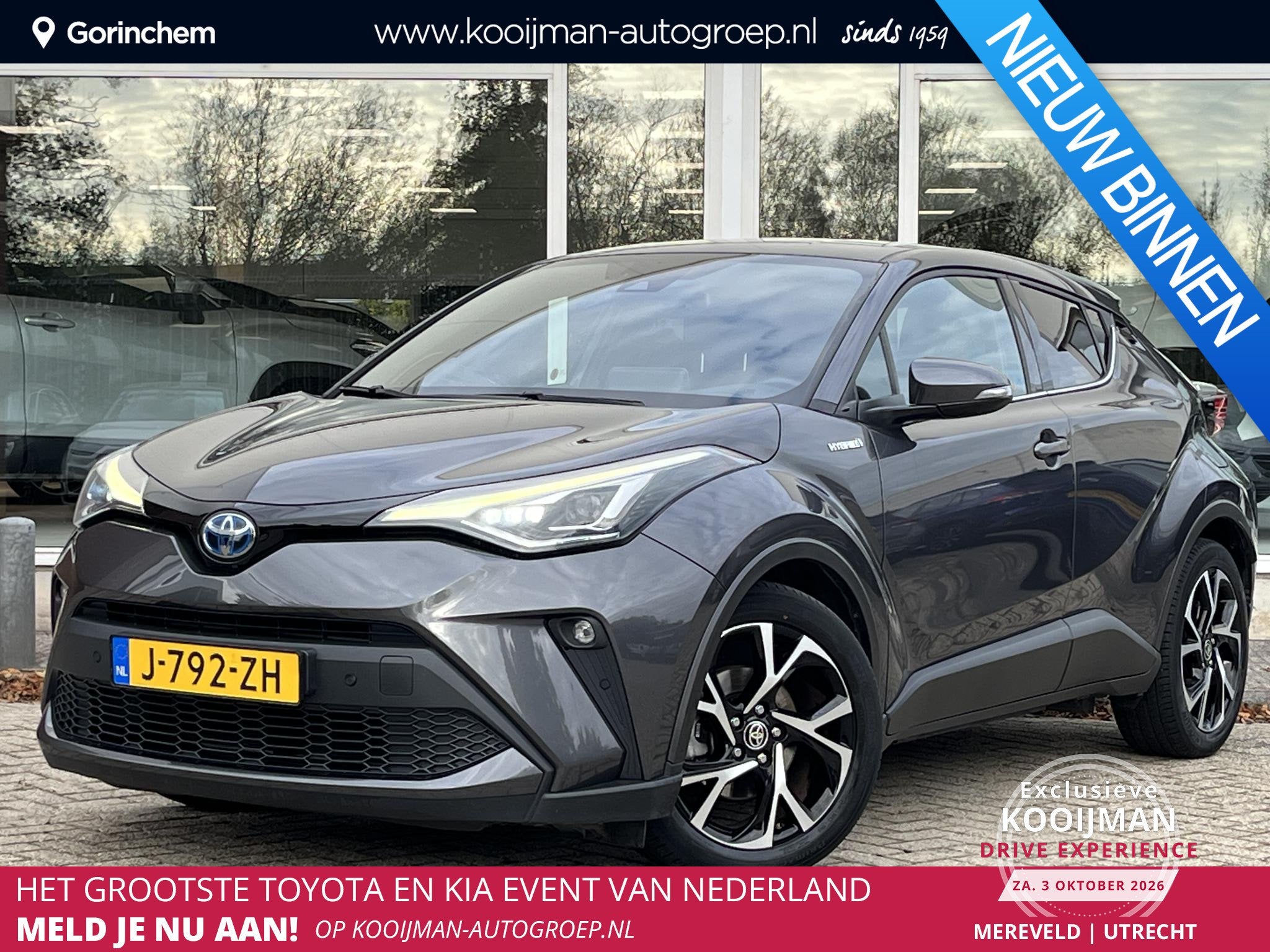 Toyota C-HR 1.8 Hybrid First Edition / bearlock / dodehoekde, Auto's, Stof, Euro 6, 4 cilinders, 122 pk