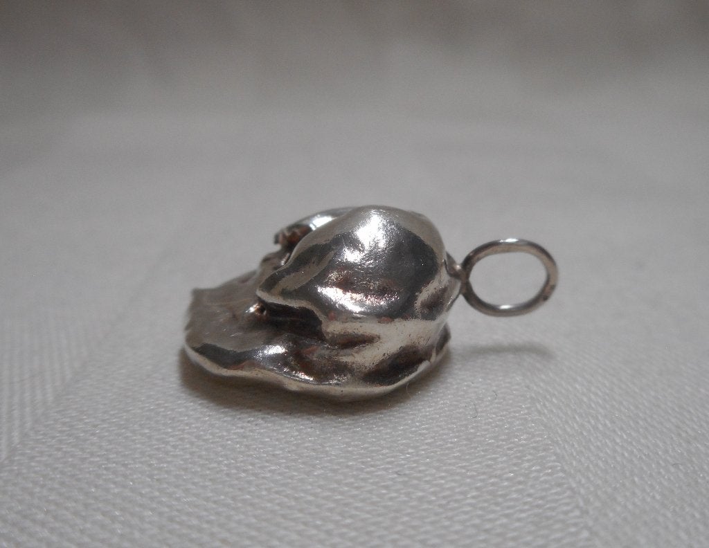 Zilveren vintage hanger nugget nr.607, Verzenden, Zo goed als nieuw, Zilver, Zilver