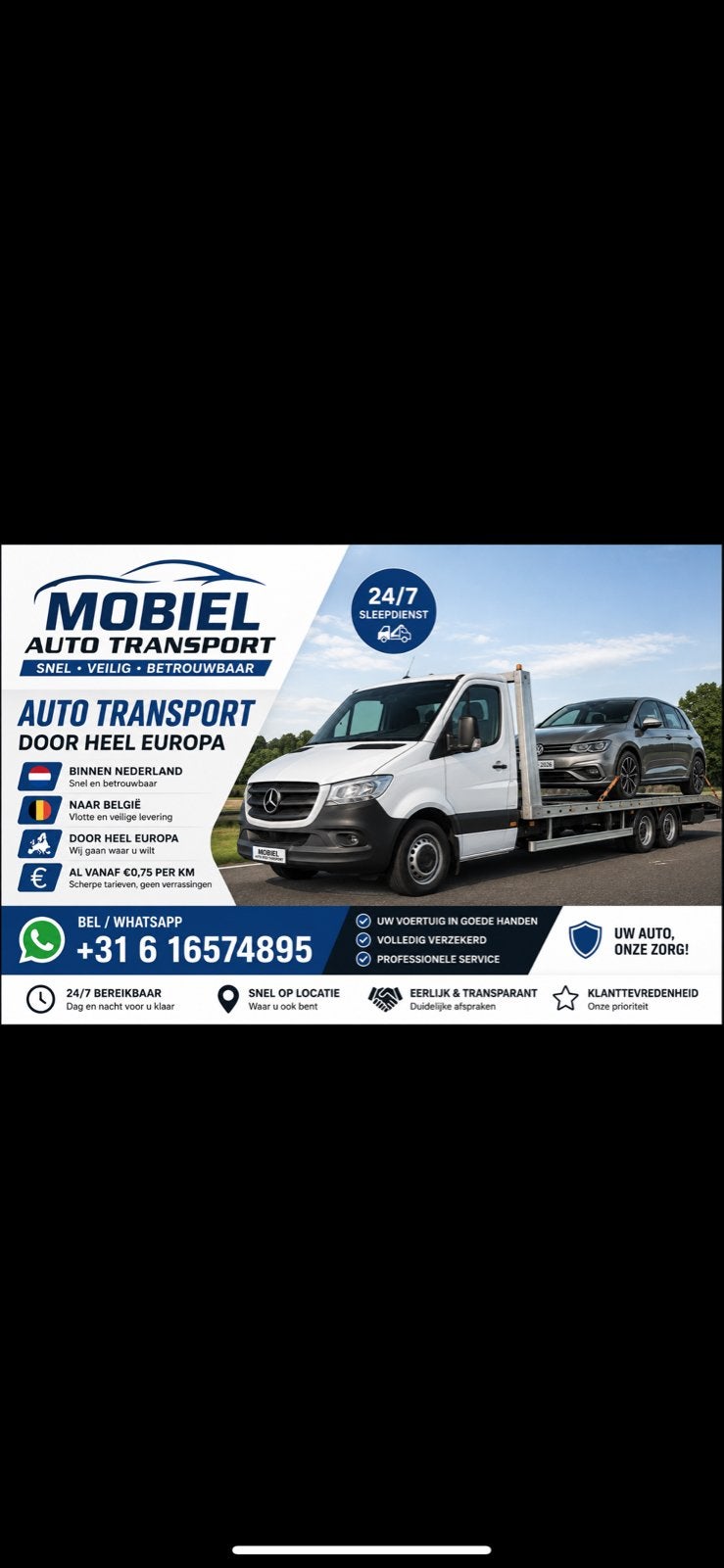 Autotransport & Sleepdienst 24/7 Nederland • België • Europa, Koeriersdiensten
