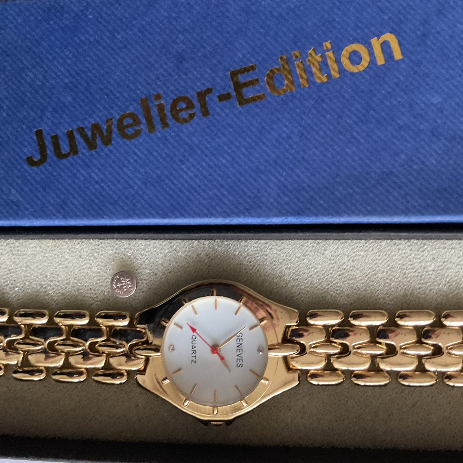 Geneves Quartz Dameshorloge - Juwelier-Edition, Sieraden, Tassen en Uiterlijk, Overige merken, Overige materialen, Polshorloge