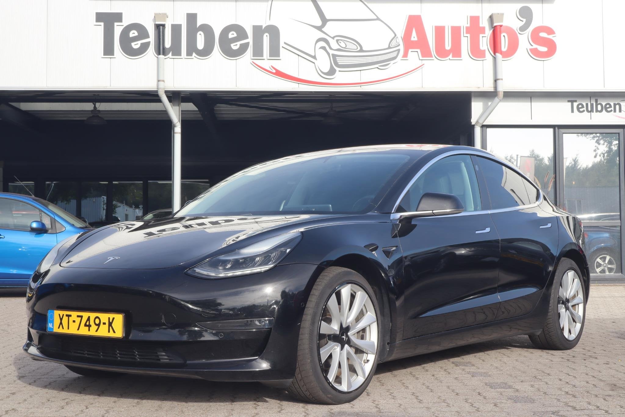 Tesla Model 3 Long Range AWD 75 kWh | SOH 85,4% | Lichtmetal, Auto's, Automaat, Stof, Origineel Nederlands, 351 pk
