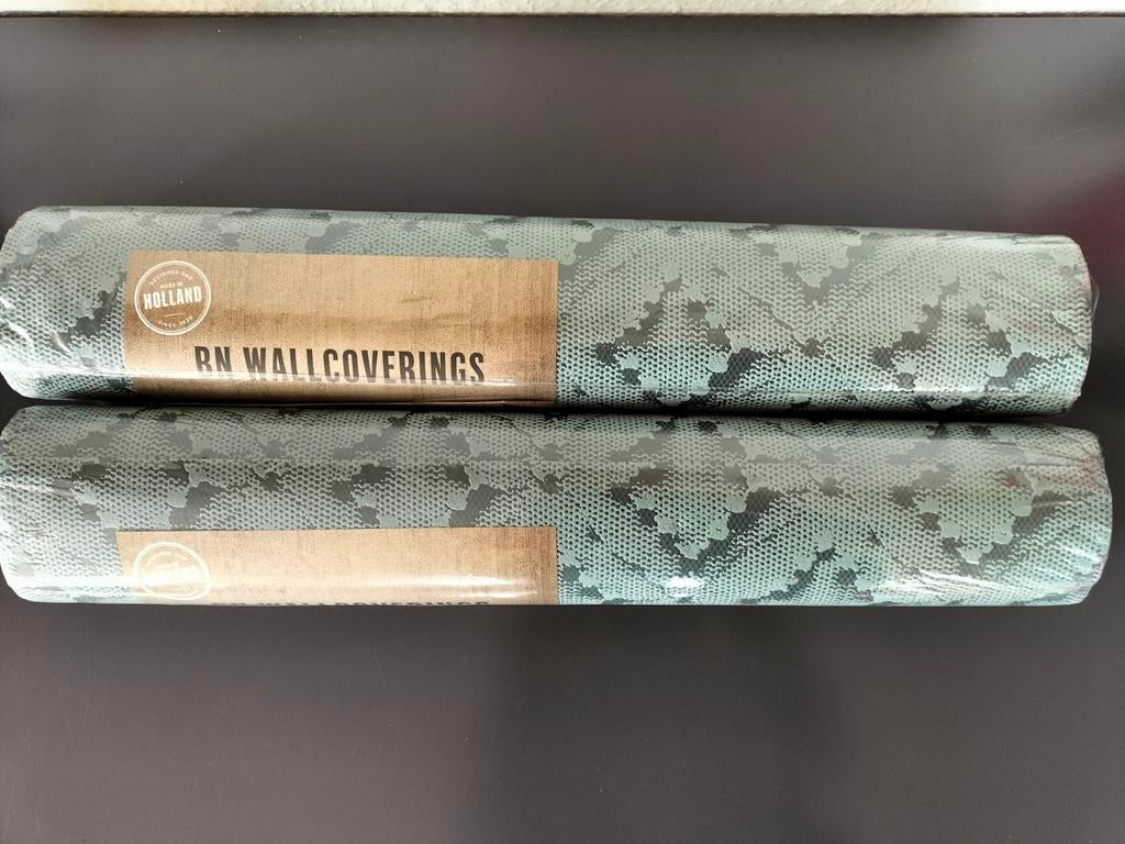 behang vliesbehang BN Wallcoverings 2 rollen, Huis en Inrichting, Stoffering | Behang, Groen, 10 tot 25 m², Ophalen
