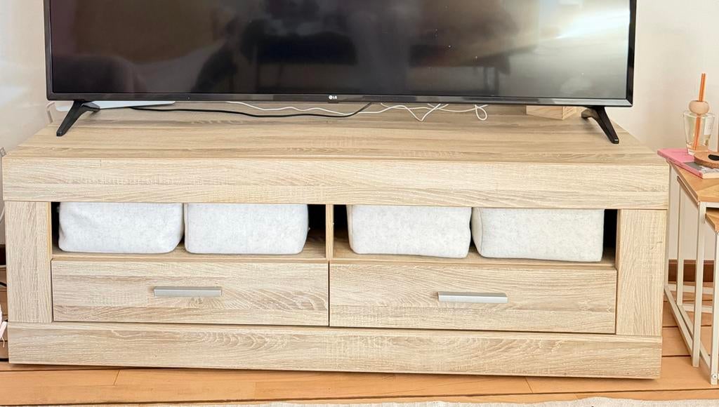 Tv-kast met lades - 146x50x49 cm, Ophalen, Gebruikt, 100 tot 150 cm, Minder dan 100 cm