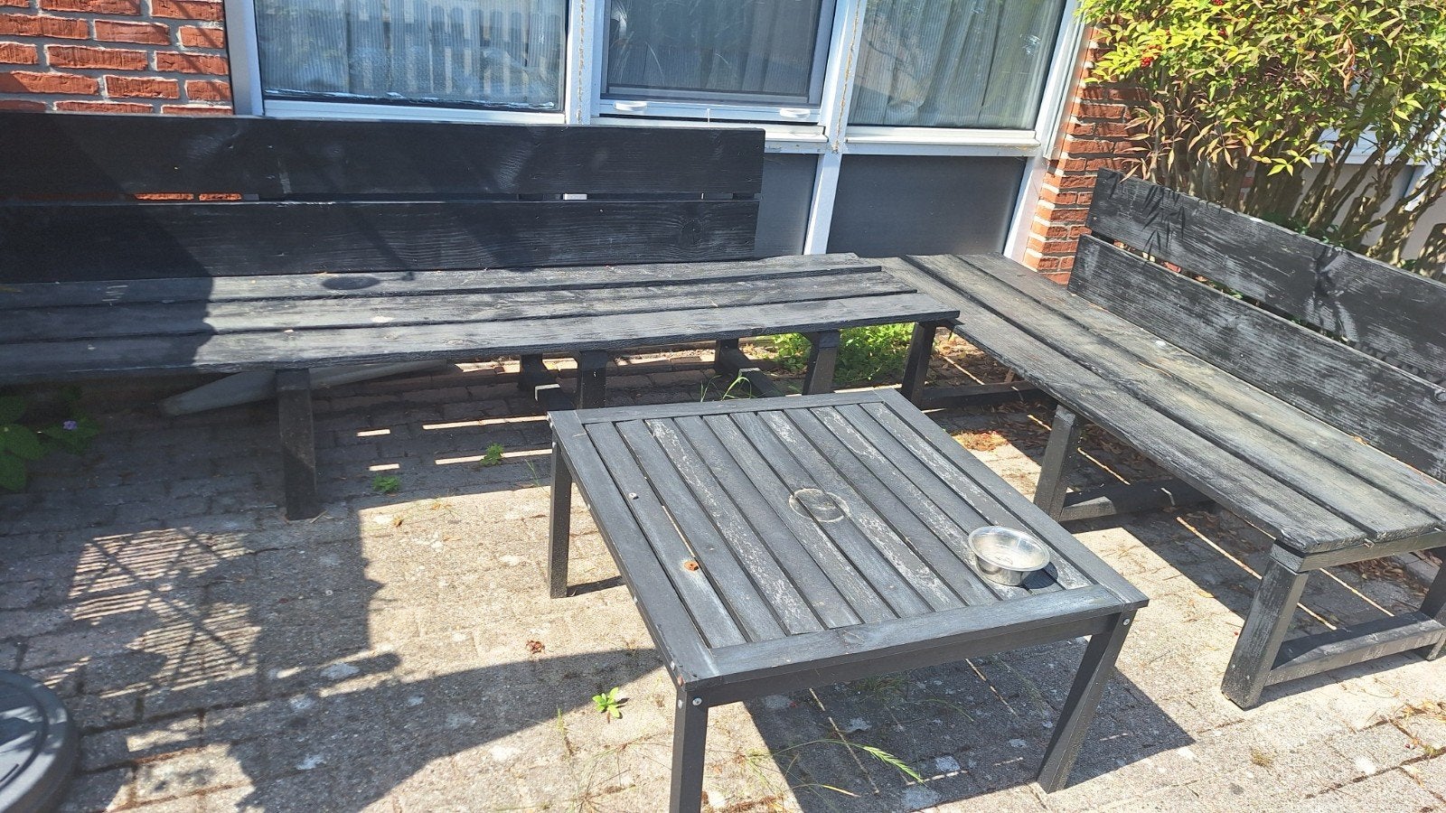 Grote steigerhouten loungebank zonder tafel, Ophalen, Gebruikt, Steigerhout, Loungeset