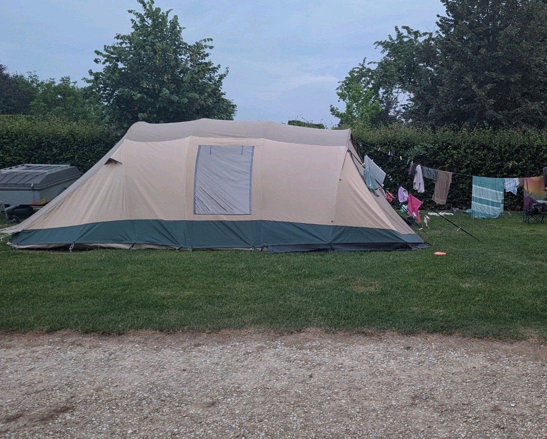 Baco lux 350 tent, stevige katoenen tent, Ophalen, Gebruikt, Tot en met 4