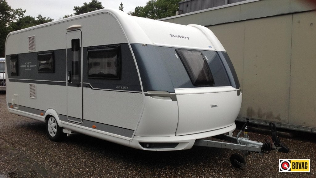 Hobby De Luxe 545 KMF met Mover, Caravans en Kamperen, Rondzit, Hobby, Schokbreker, Overige typen