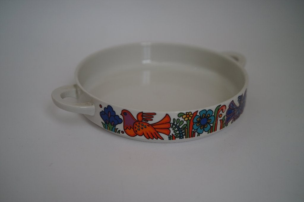 vintage Acapulco ovenschaal Luxembourg Boch porselein., Gebruikt, Villeroy & Boch, Ophalen of Verzenden, Schaal of Schalen