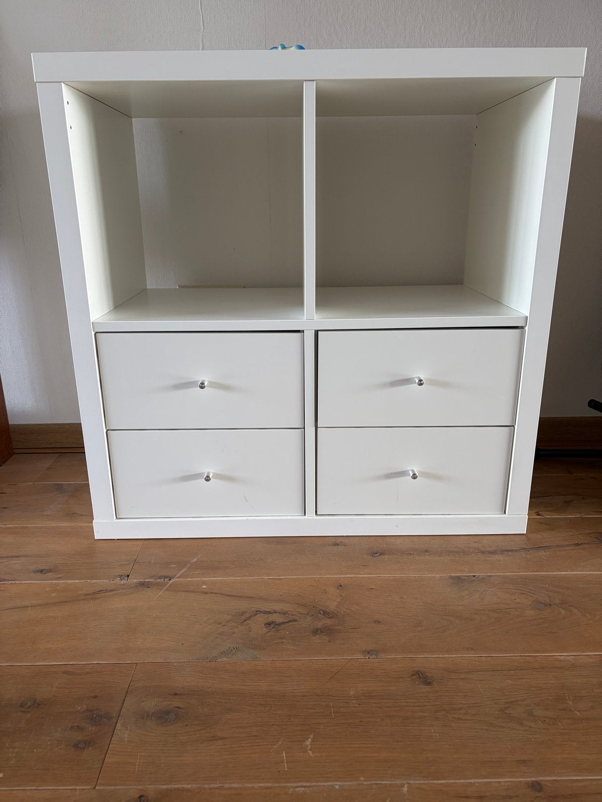 Witte Kallax kast met 4 lades - IKEA, Ophalen, Gebruikt