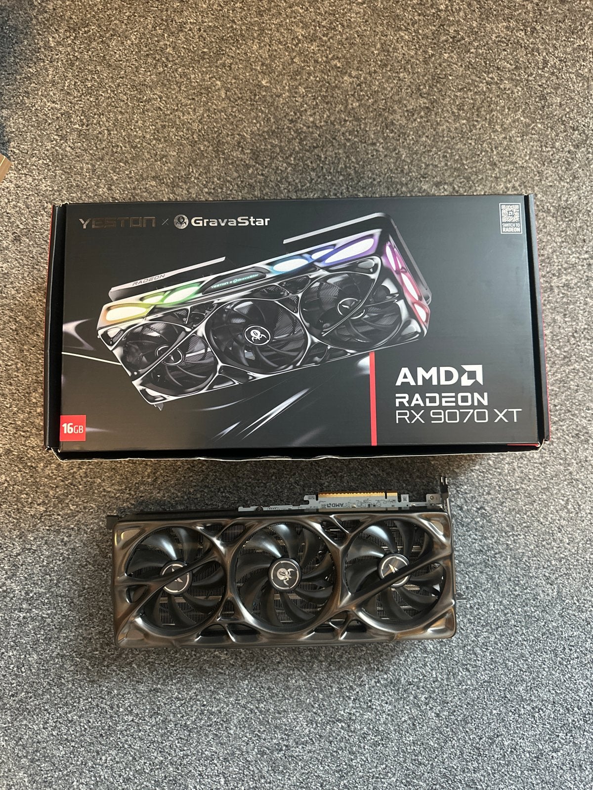 Yeston GravaStar AMD Radeon RX 9070 XT 16GB Videokaart, Computers en Software, Ophalen, Gebruikt, AMD, GDDR6